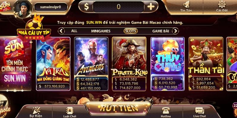 Ưu điểm nổi bật làm nên tên tuổi của cổng game bài đổi thưởng Sunwin